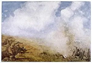 Early 20th Century Conflict Stampe: Wwi / Russian Attack