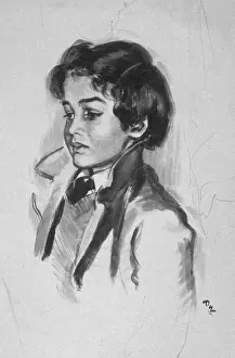 Young Boy Portrait Stampe: Young boy by David Wright