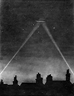 World War I Aerial Combat Stampe: A zeppelin raider