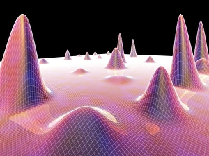 Stampe di Gratificazione superficiale tridimensionale che rappresenta l'output visivo da attrezzature scientifiche Immagini datate 2011 gennaio: Grapha superficiale 3D