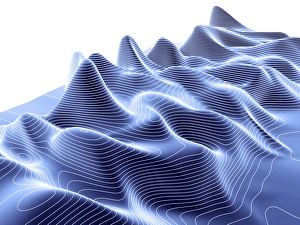 Computer Artwork Stampe: 3D surface graph, computer artwork