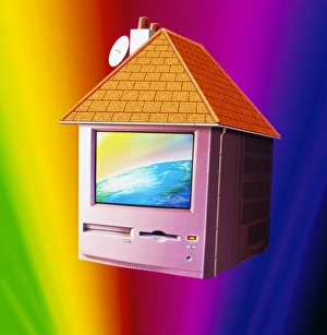 Abstract Computer Art Stampe: Abstract artwork of a home computer