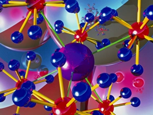 Molecular Model Stampe: Abstract of molecules