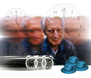 Smiling Elderly Man Stampe: Ageing