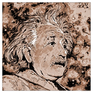 Stampe di Albert Einstein è un fisico tedesco-svizzero-statunitense (1879-1955). La sua equazione di massa-energia (E=mc2) fu derivata dal suo lavoro del 1905 sulla relatività speciale Immagini datate 2006 febbraio: 'Aleksandr Einerstein'