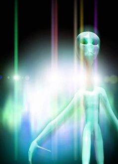 Extraterrestrial Life Forms Stampe: Alien, artwork
