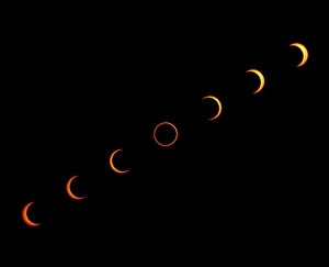 Annular Solar Eclipse Stampe: Annular solar eclipse, 10 May 1994