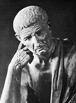 Stampe di Aristotele. Immagine di una scultura nella Galleria Spada a Roma della filosofa e naturalista greco antico Aristotele (384-322 BC) Immagini datate 28 febbraio 2011: Aristotle