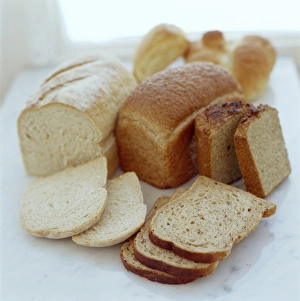 Bread Varieties Stampe: Assorted breads
