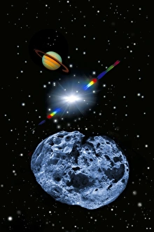 Solar System Formation Stampe: Asteroid, artwork