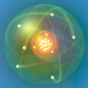 Atomic Structure Diagram Stampe: Atomic structure, conceptual artwork