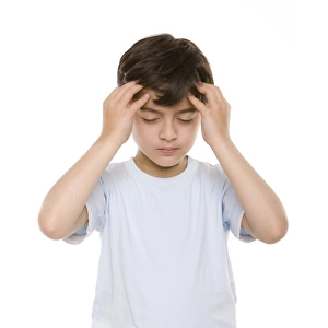 Child Health Issues Stampe: Boy with a headache