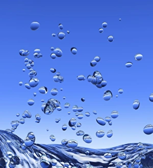 Immagini datate 2010 gennaio: Bollicine nell'acqua.