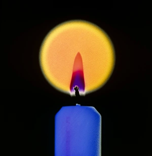 Candle Flame Stampe: Candle and flame