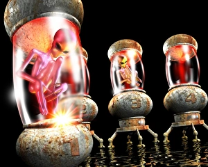 Extraterrestrial Life Forms Stampe: Captured aliens