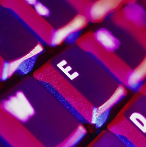 Personal Computer Accessories Stampe: Close-up of part of a computer keyboard