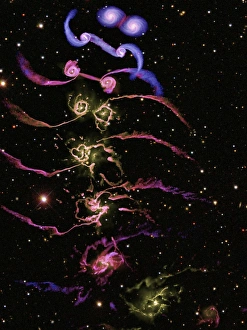 Space Science Images Stampe: Colliding galaxies