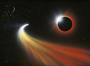 Immagini datate 2008 maggio: Il cometa passa un pianeta, opera d'arte