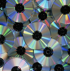 Compact Disc Technology Stampe: Compact discs with light interference patterns