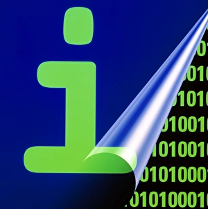 High Tech Communications Stampe: Computer artwork representing digital information
