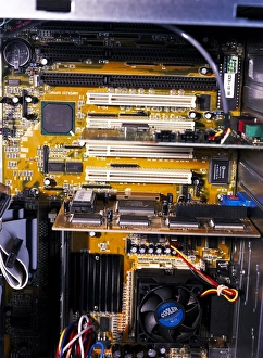 Circuit Board Components Stampe: Computer interior