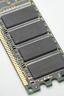 Circuit Board Components Stampe: Computer memory chips
