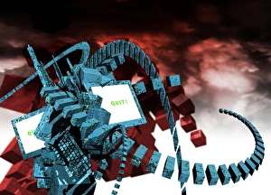 Computer Virus Concept Stampe: Computer virus, conceptual image