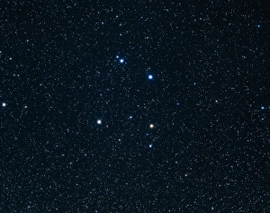 Astronomy Science Stampe: The constellation of Corvus