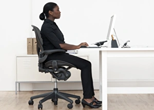 Model Released Images Stampe: Correct seated posture