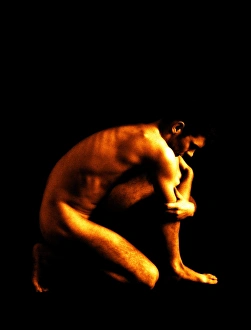 Nudity In Art Photography Stampe: Crouching man