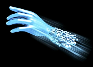 Futuristic Digital Art Stampe: Digital future, artwork