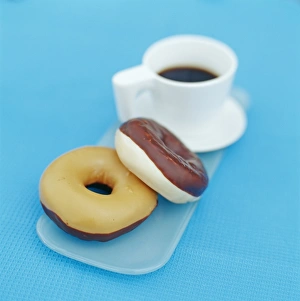 Pastry And Coffee Combo Stampe: Doughnuts