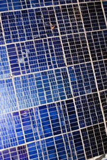 Baikonur Space Museum Stampe: Early spacecraft solar array panel