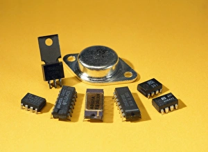 Circuit Board Components Stampe: Electronic circuit board components
