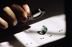 Green Gemstones Stampe: Emerald