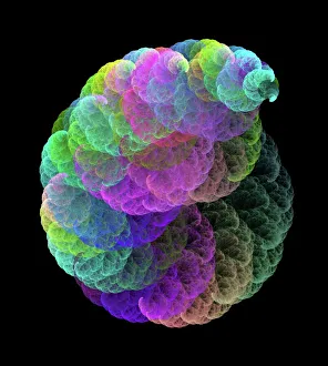 Fractal Geometry Images Stampe: Fractal cloud, computer artwork