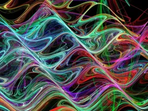 Forme ondulatorie, arte astratta