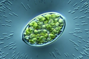 Chloroplast Structure Stampe: Green algae, light micrograph C014 / 4670