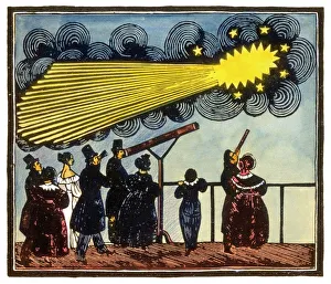 Cometa di Halley, opera darte del XIX secolo