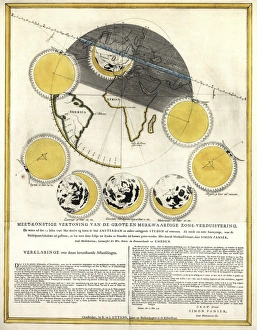 Arte storica di un eclisse solare
