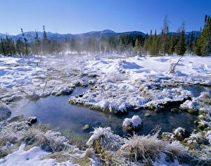 Geothermal Hot Springs Stampe: Hot spring