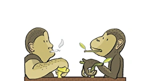 Early Human Tools Stampe: Human evolution, conceptual artwork