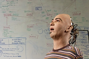 Artificial Intelligence Stampe: Humanoid robot head