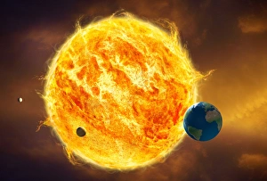 Solar System Diagrams Stampe: Inner solar system, artwork
