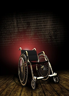 Stampe di L'isolamento attraverso la disabilità è un'opera d'arte concettuale Immagini datate 2010 agosto: L'isolamento attraverso la disabilità, arte
