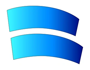 Stampe di Illusione di Jastrow. La forma in basso sembra essere più grande della forma sopra, ma sono identiche effettivamente Immagini datate 2004 agosto: Illusione di Jastrow
