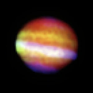 Stampe di Il telescopio spaziale di Sofìa si è concentrato su Giove Immagini datate 2012 febbraio: Giove, prima immagine di SOFIA
