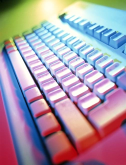 Computer Keyboard Stampe: Keyboard of a computer