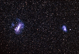 Small Magellanic Cloud Stampe: The Large and Small Magellanic Clouds