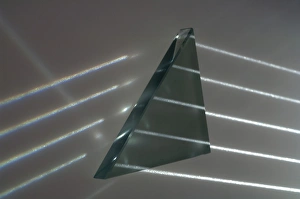 Refraction Of Light Stampe: Light rays and triangular prism